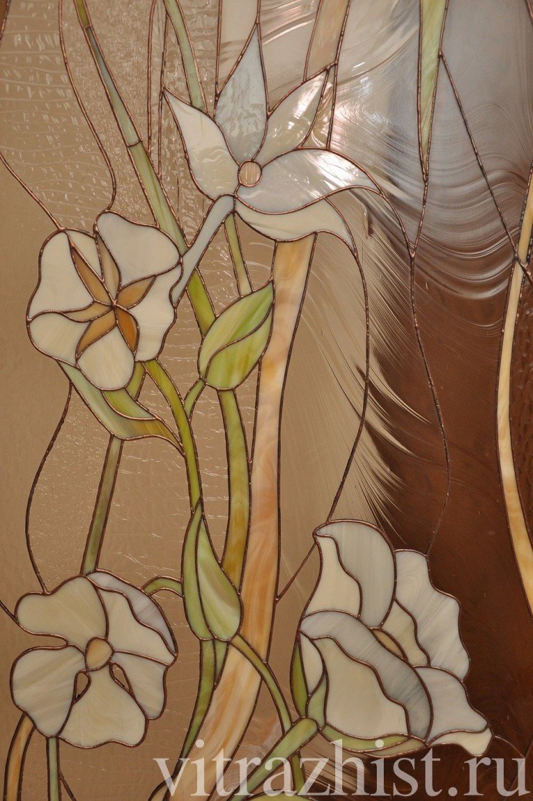 Витраж цветы
